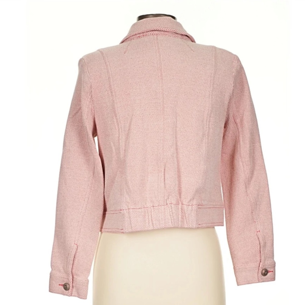 CAbi Blush Pink Textured Woven Blazer Jacket - Picture 7 of 7